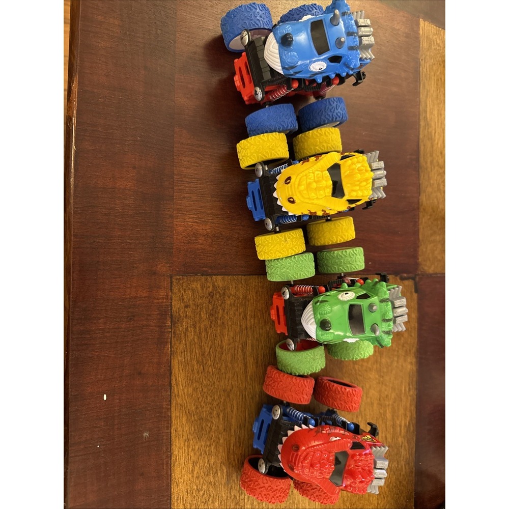 Lot of 4 Spark Create Imagine Dinosaur Monster Trucks